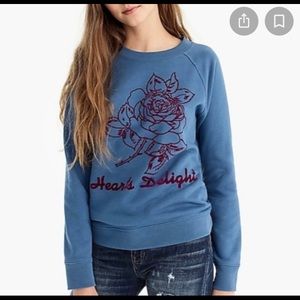 JCREW Heart Delight Sweatshirt